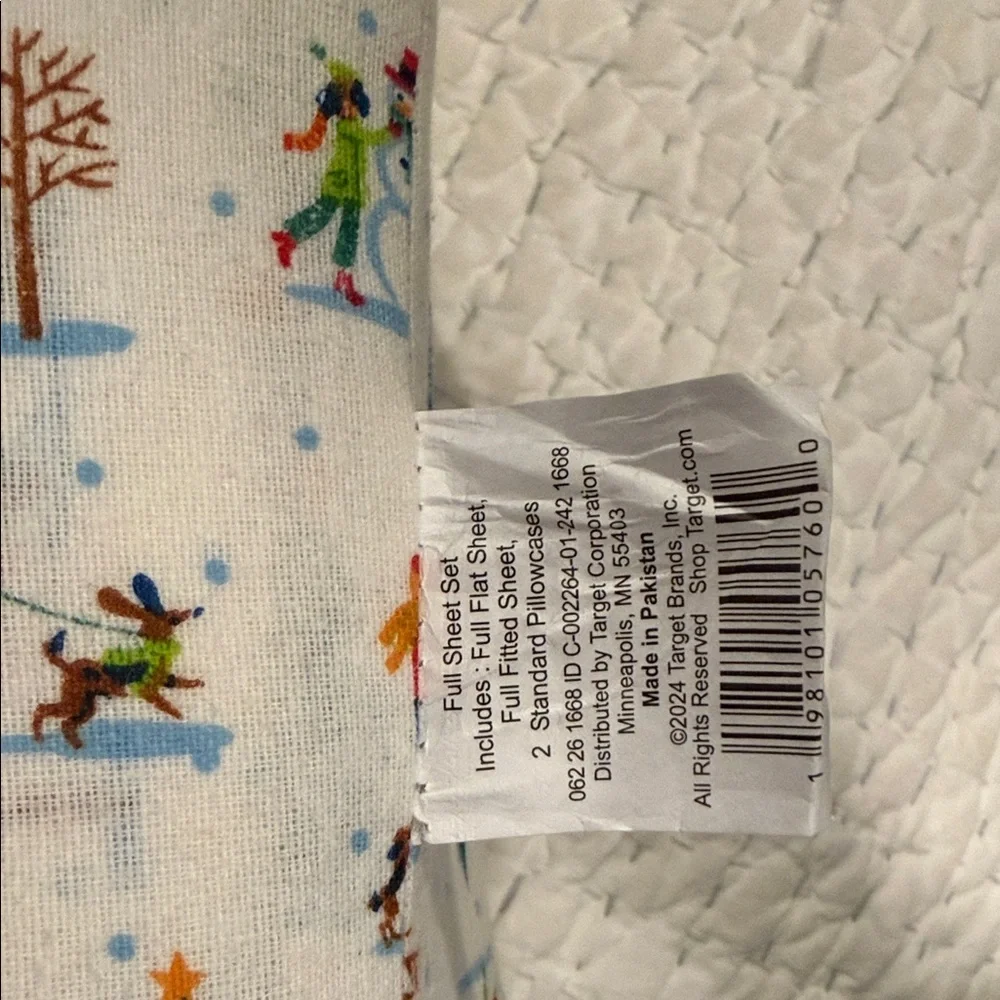 Full Sheet Set Festive Holiday - flannel